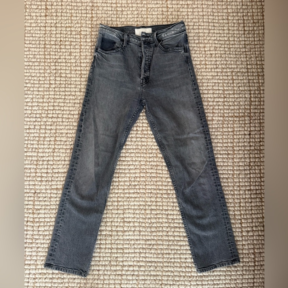 MOTHER Denim Tomcat Ankle Jean - Dark Grey
